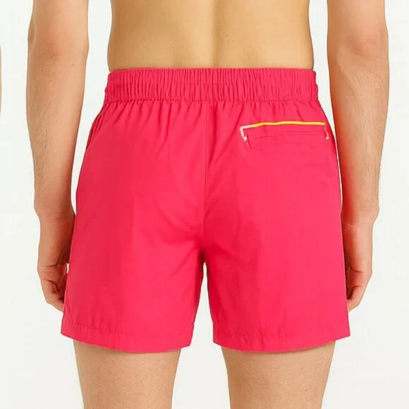 🌴 Maamgic Men’s Retro Swim Trunks – Size M – Neon Pink with Stripes - Picture 2 of 8